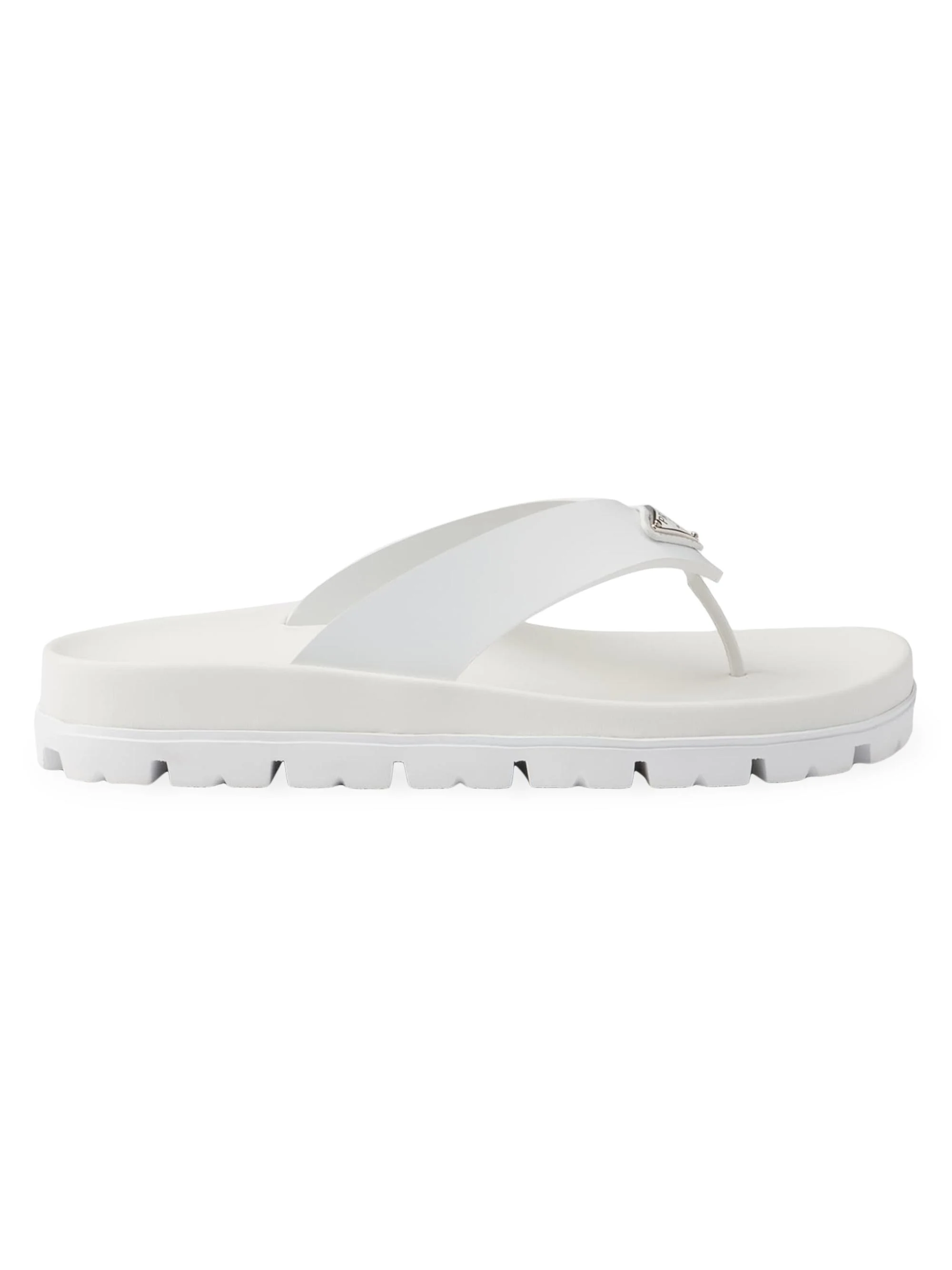 Women's Rubber Thong Sandals - White - 1