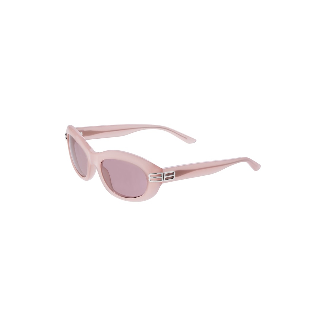 Women's Casino Round Sunglasses  in Milky Pink - 4