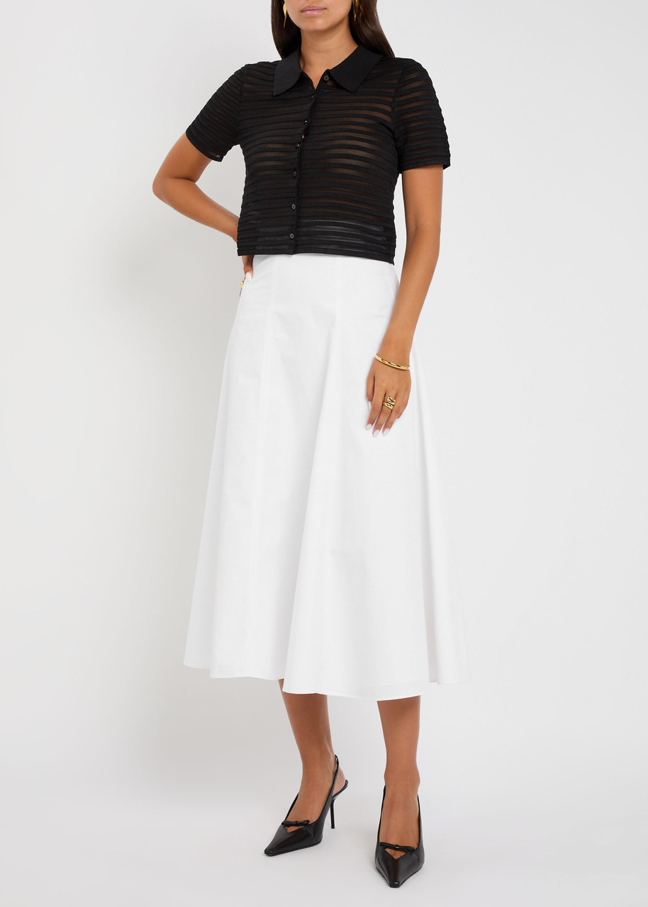 Simkhai Larken Ribbed Mesh-knit Cardigan - 4