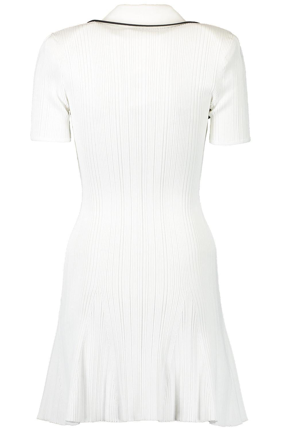 Short Sleeve Ribbed Mini Dress - 6