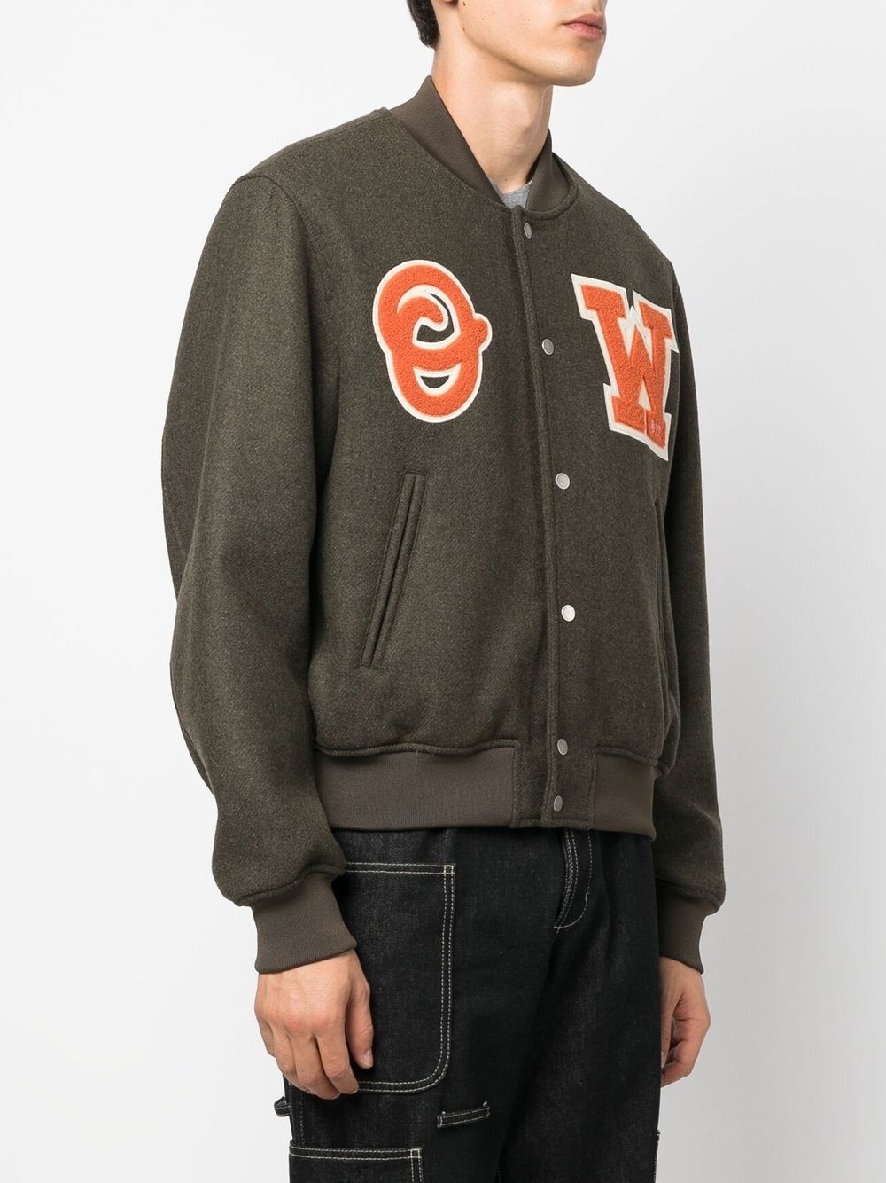 logo-patch varsity jacket - 3