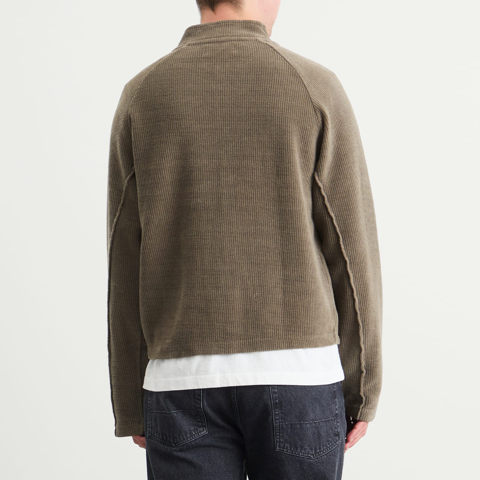 mfpen Leisure Zip Up Faded Taupe Knit - 3