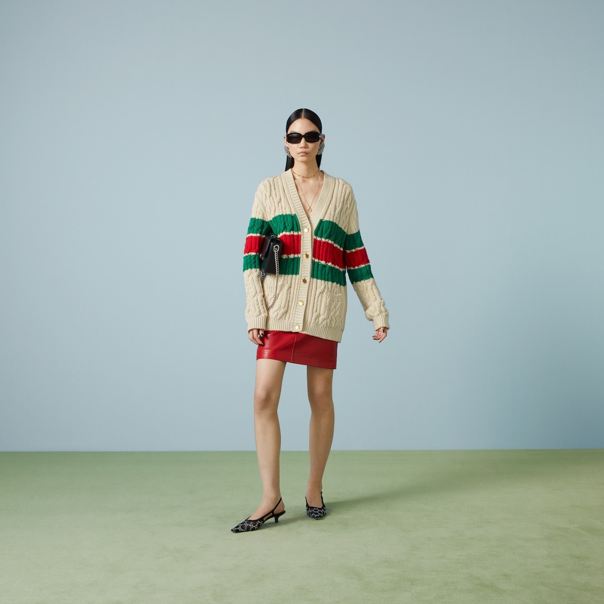 Cotton cardigan with Web - 2