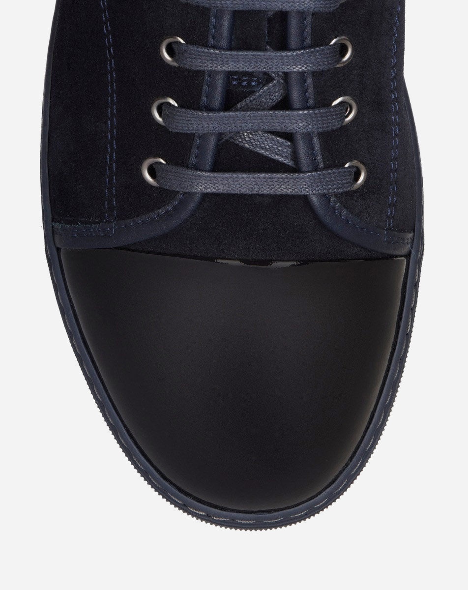 DBB1 SUEDE AND PATENT LEATHER SNEAKERS - 4