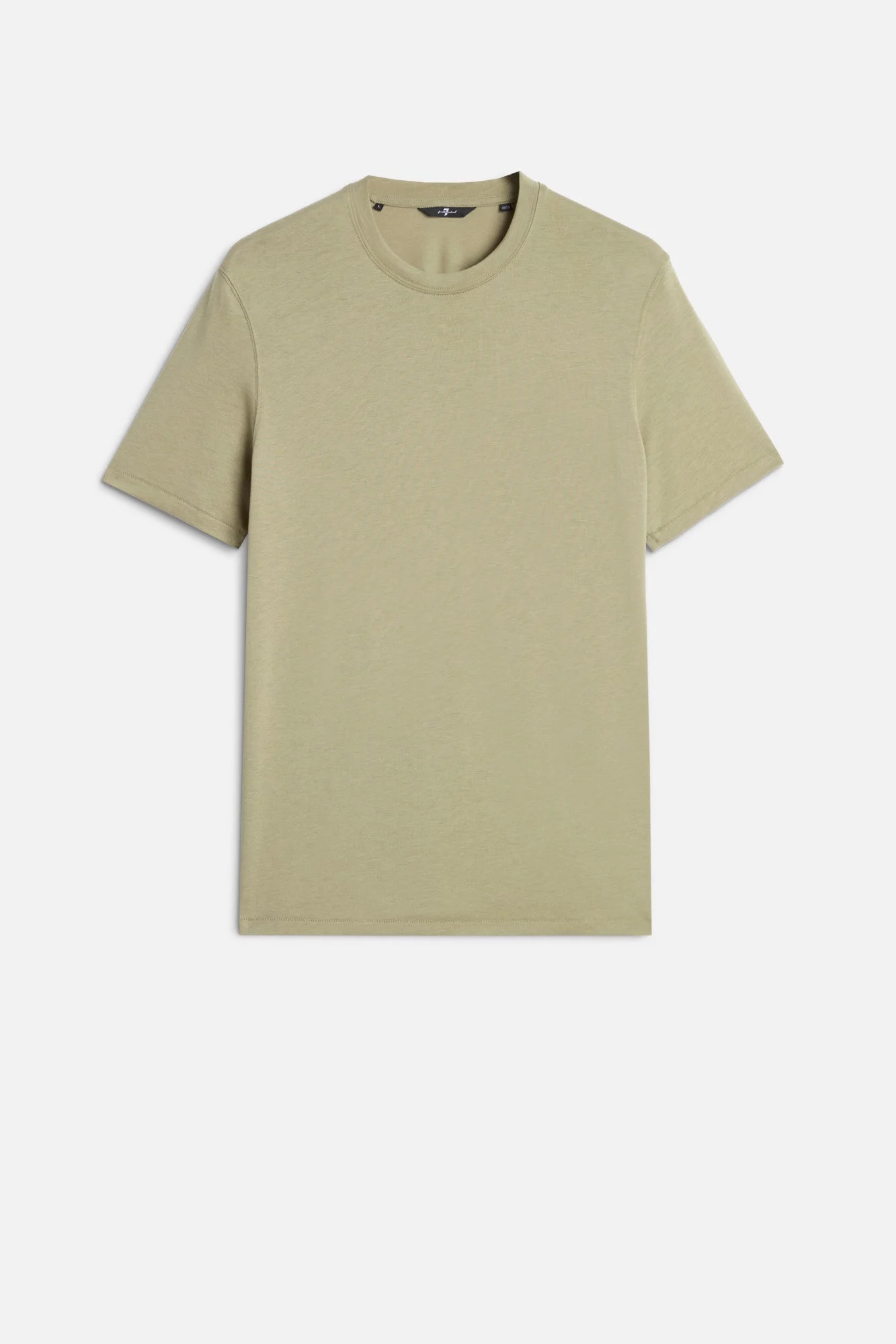 CREWNECK TEE in Lyocell Army - 1