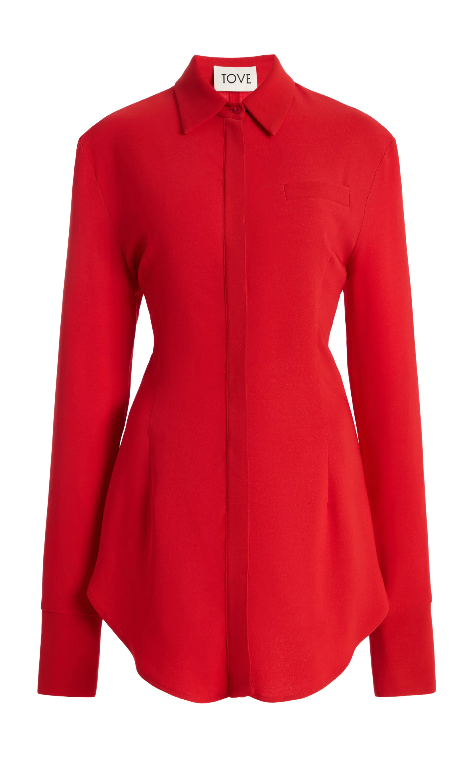 Elvin Crepe Shirt red - 1