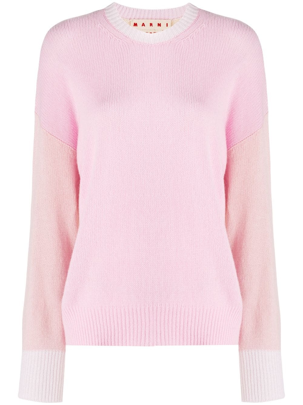 colour-blocked cashmere jumper - 1