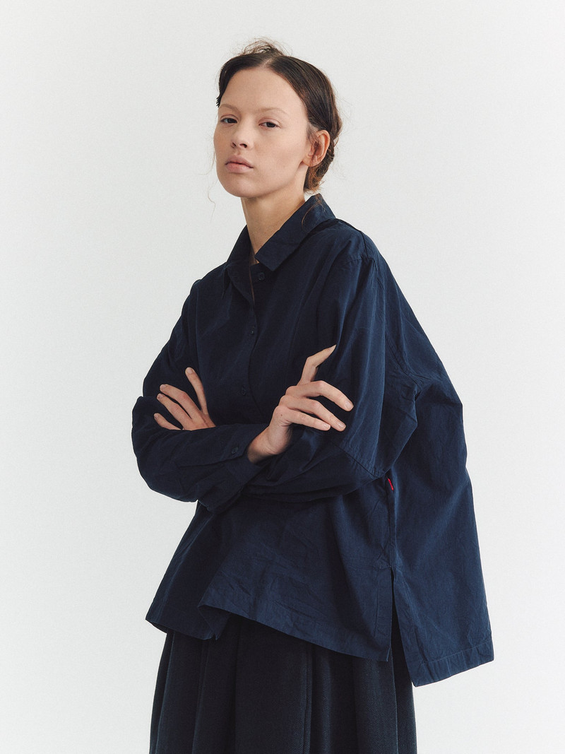 ELENA SHIRT - PAPER COT - NAVY 7