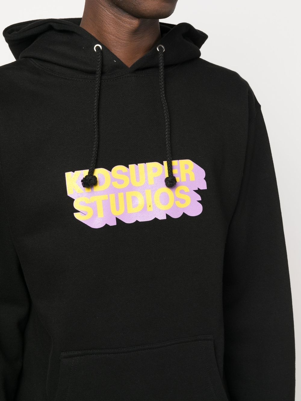3D logo-print hoodie - 5