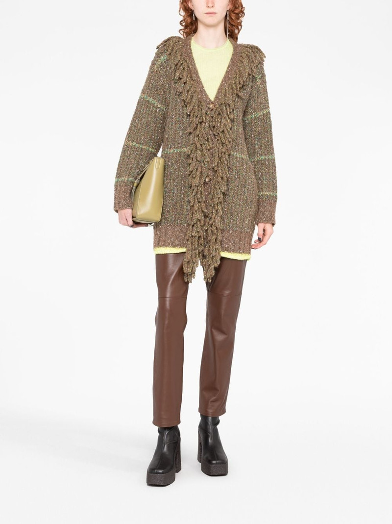 Stella McCartney cable-knit tweed cardi-coat outlook