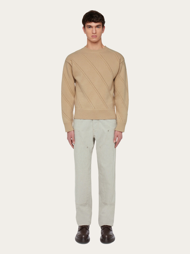 Crew neck  wool sweater 6