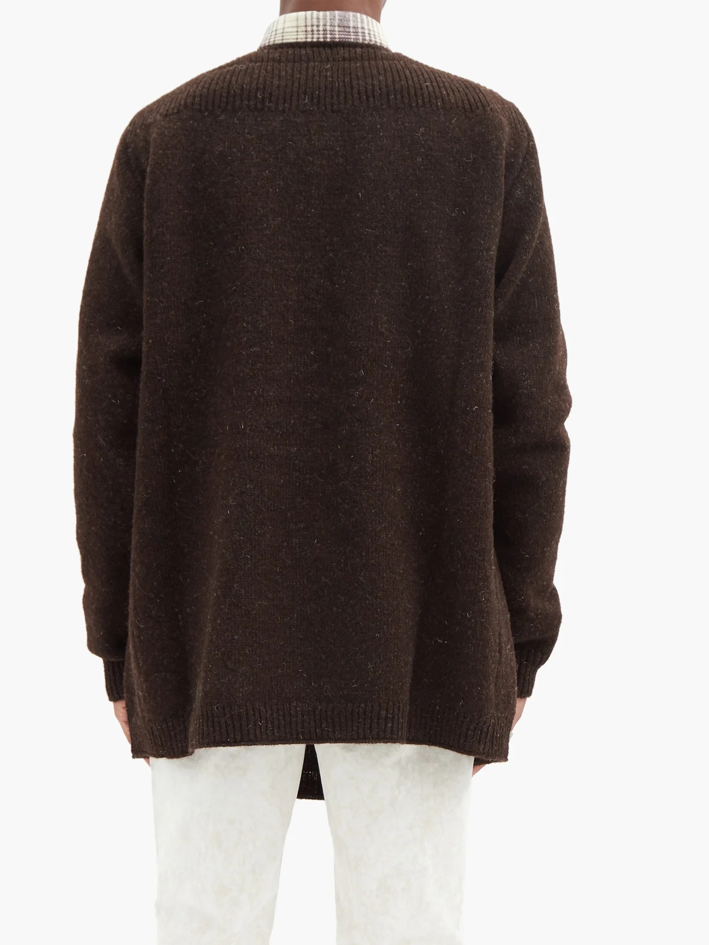 Pin oversized wool sweater - 5