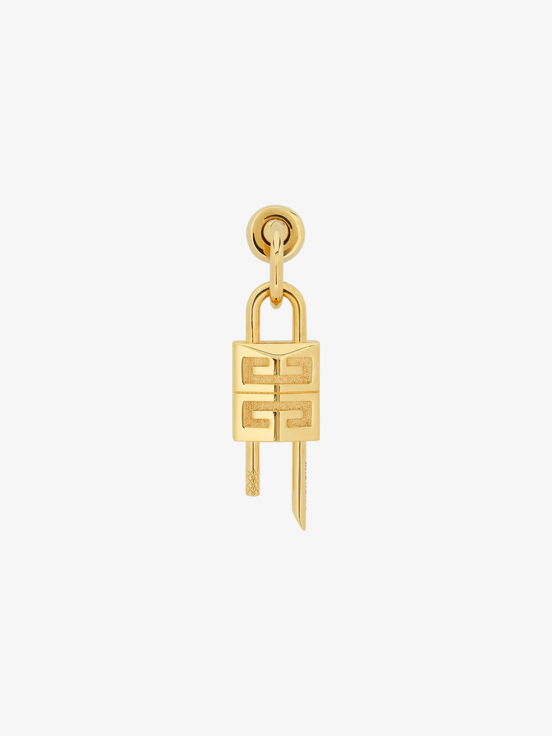 LOCK EARRING IN METAL 1