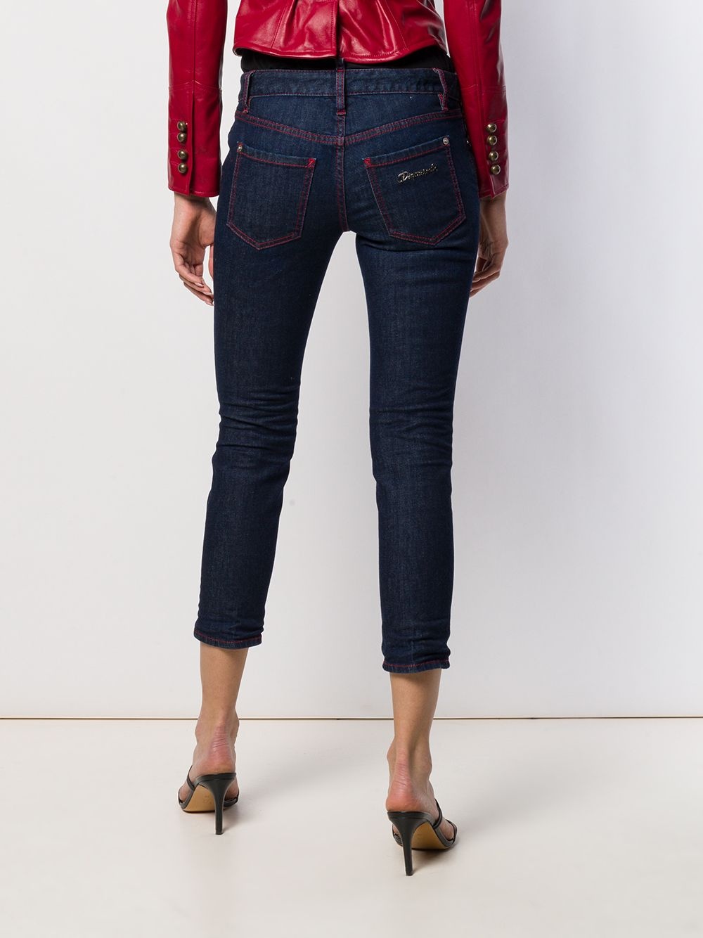 skinny cropped jeans - 4