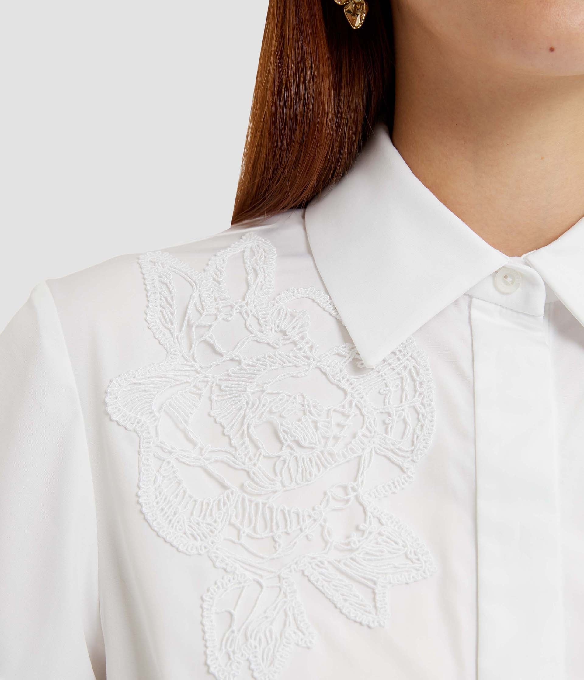 SHORT SLEEVE MIDI SHIRT DRESS - 5