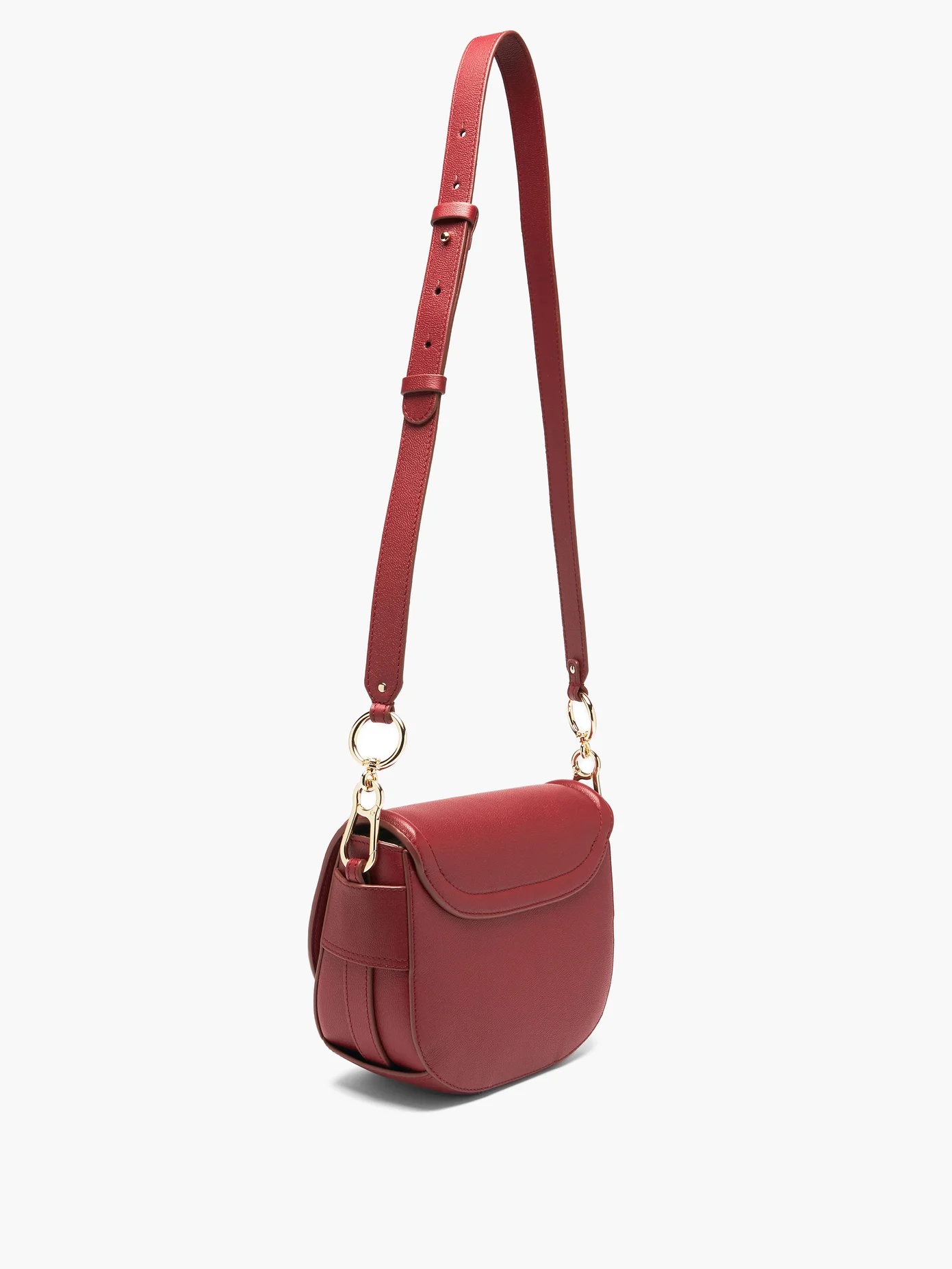 Mara grained-leather cross-body bag - 4