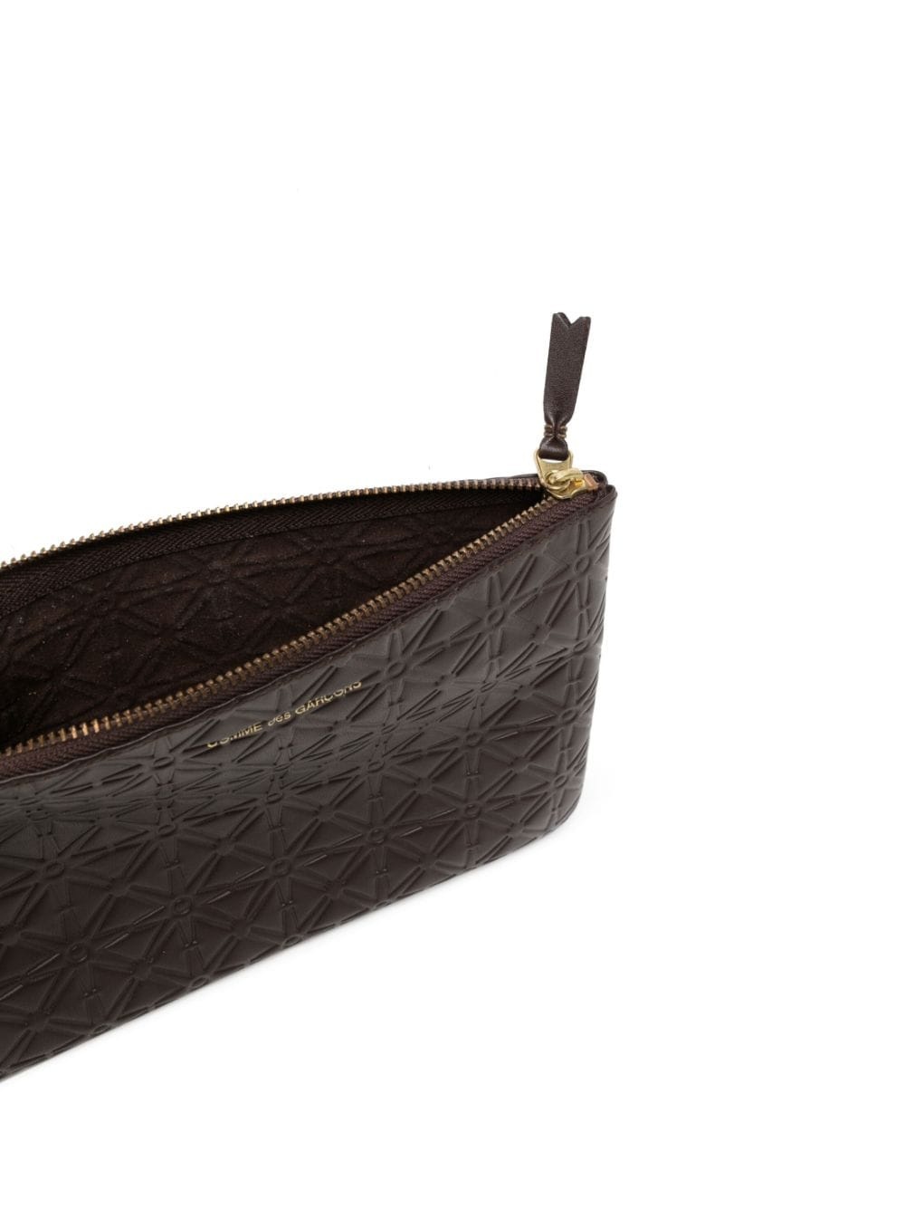 logo-stamp embossed leather wallet - 3