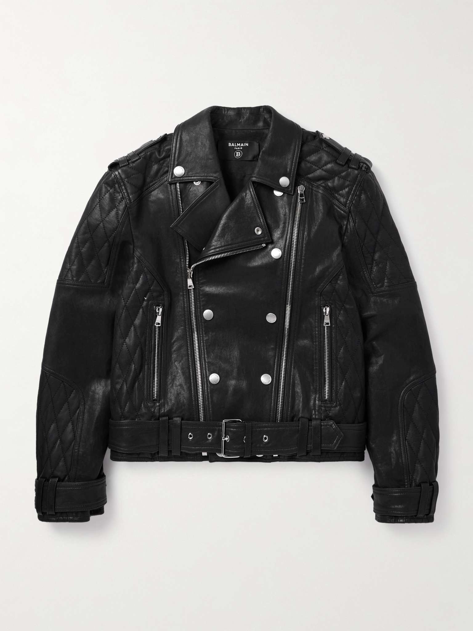Quilted Leather Jacket - 1