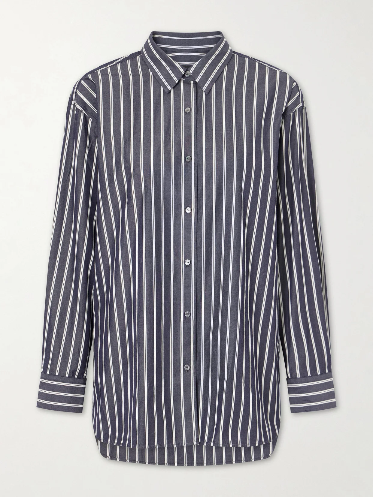 Yorke Striped Cotton Shirt - 1