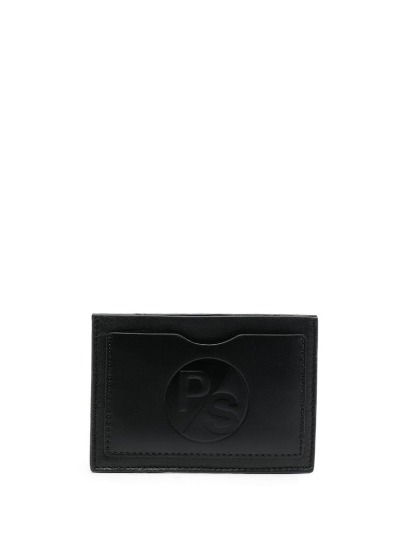 debossed-logo leather cardholder 1