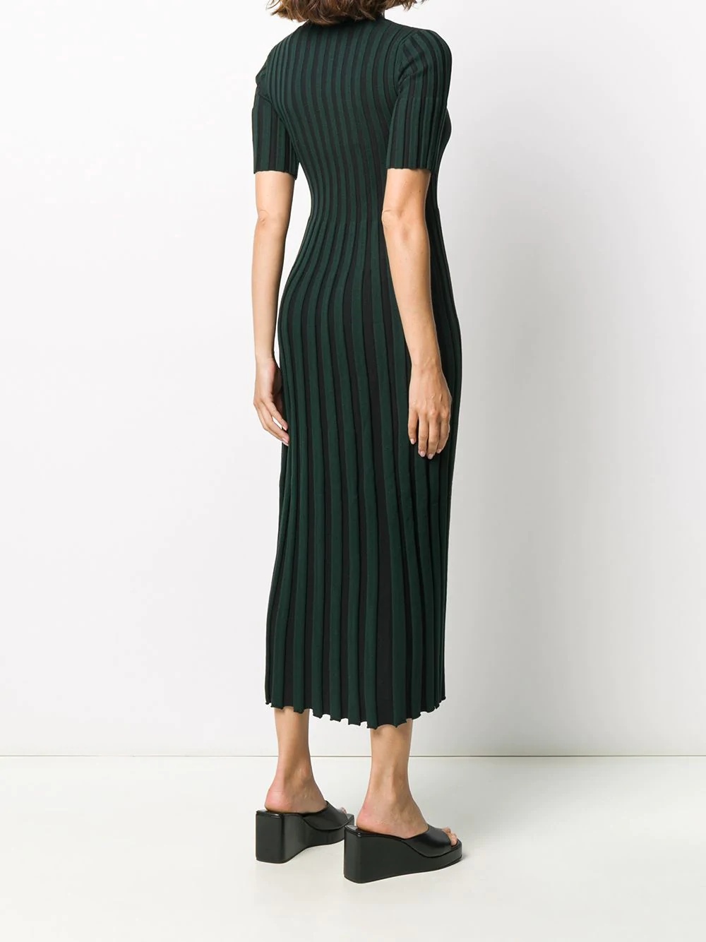 ribbed knitted midi dress - 4