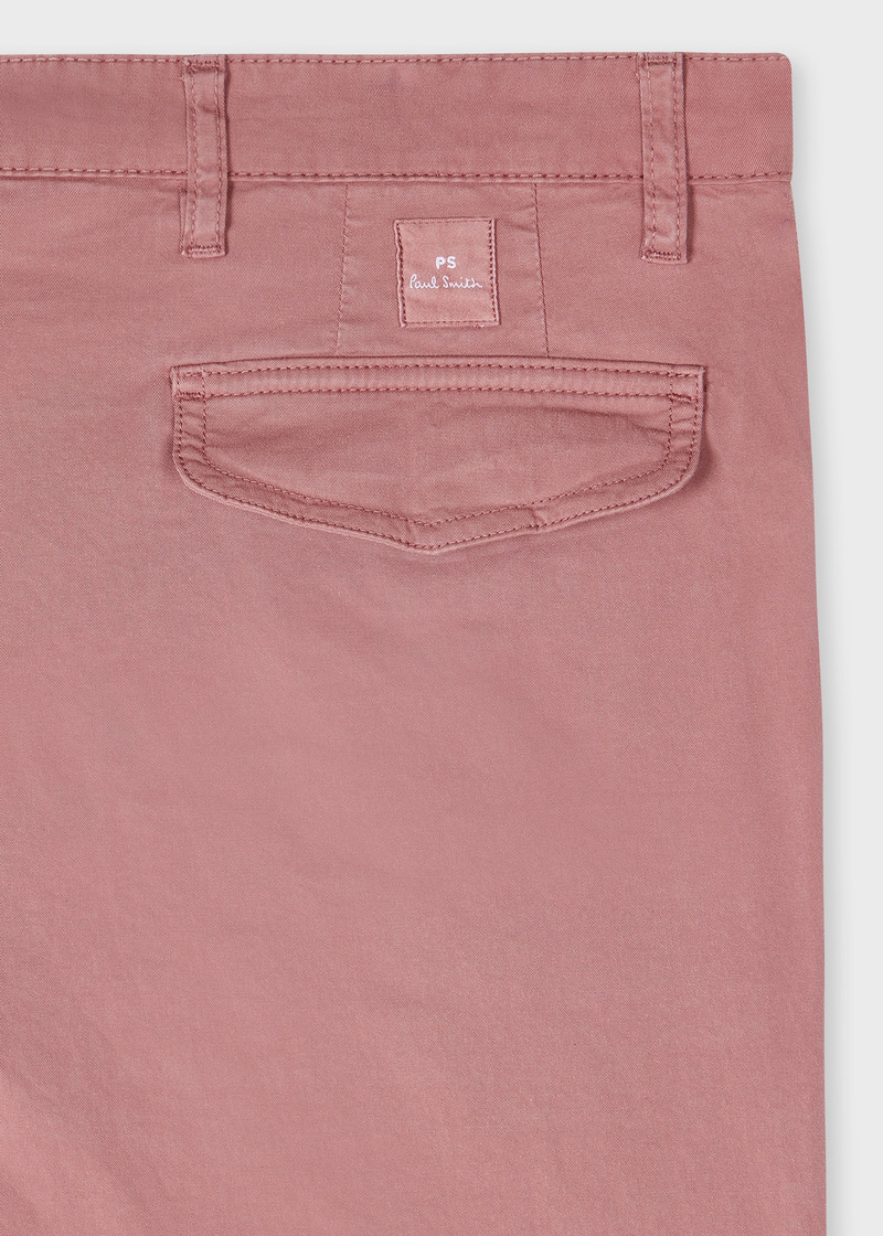 Paul Smith Tapered-Fit Dusty Pink Stretch-Cotton Chinos outlook
