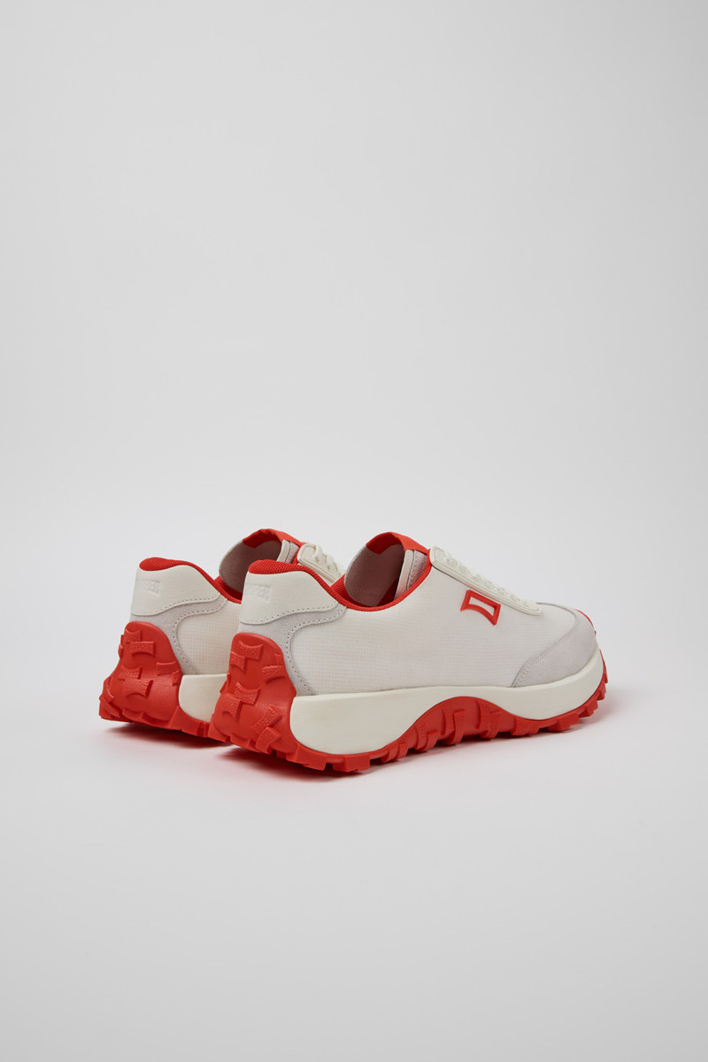 CAMPERLAB White Recycled PET and Nubuck Sneakers for Men. outlook