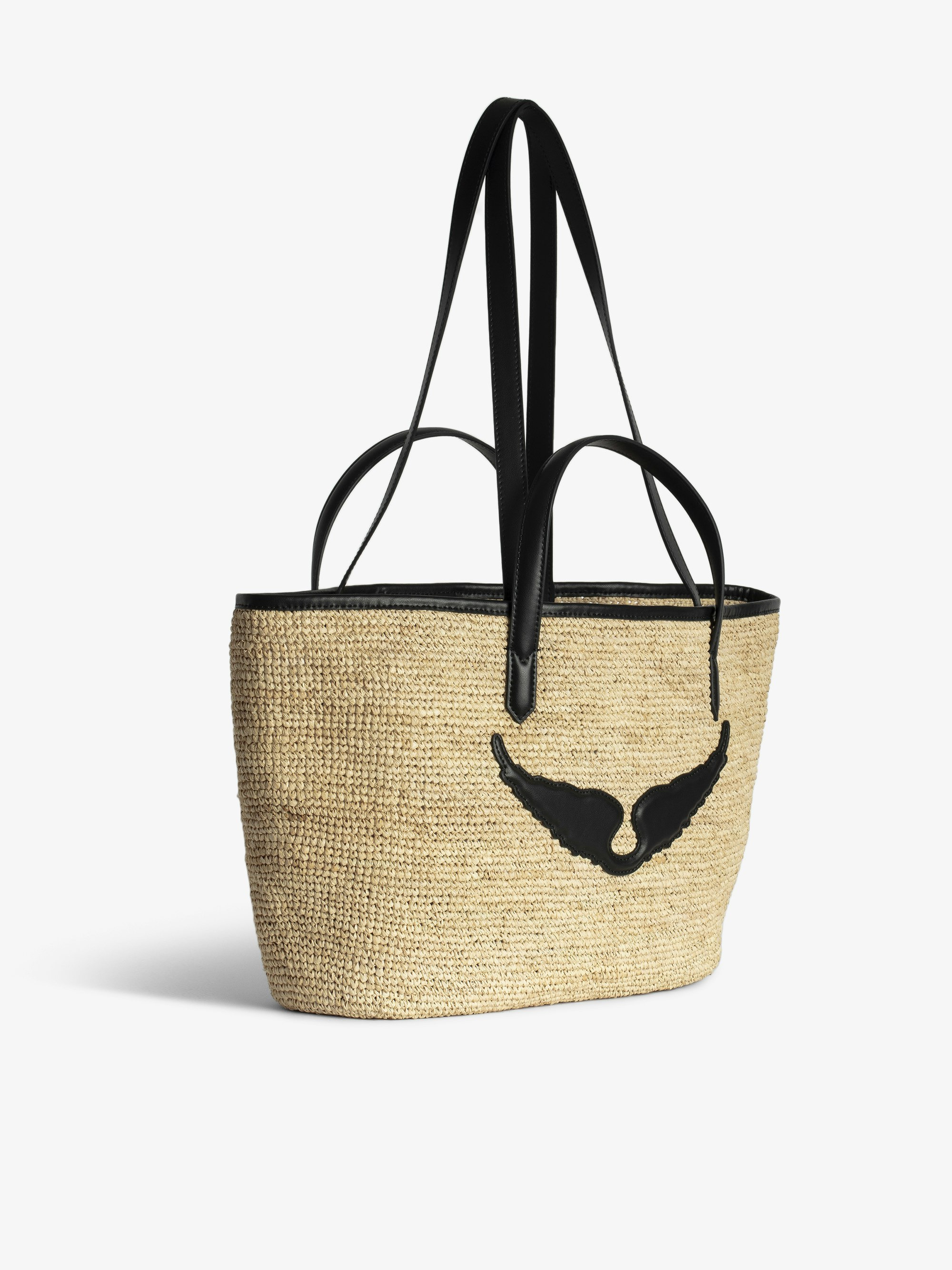 Wings Raffia Basket Bag - 3