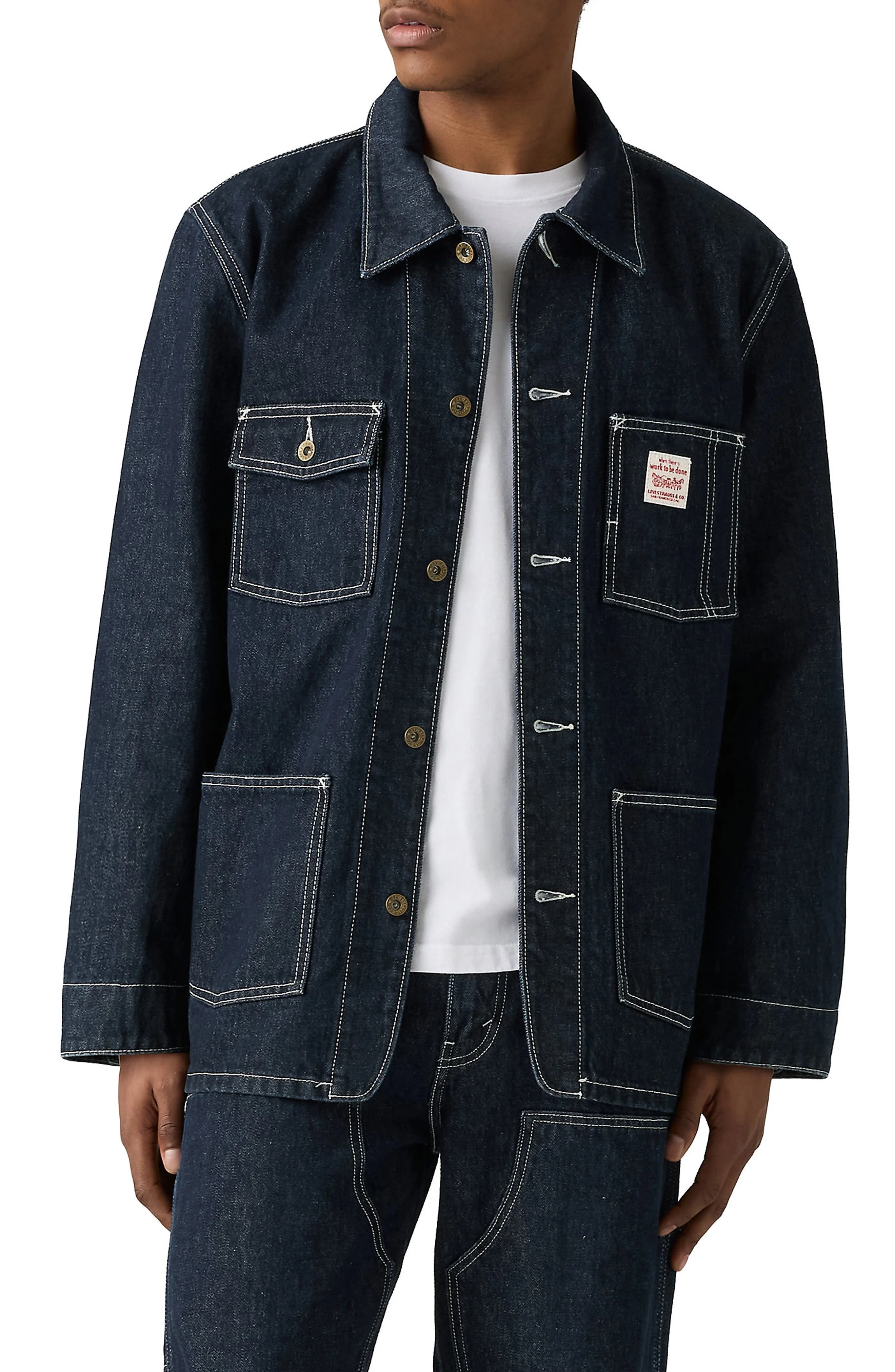 levi's Berkley Cotton Denim Chore Coat in Mornin Classical T at Nordstrom - 1