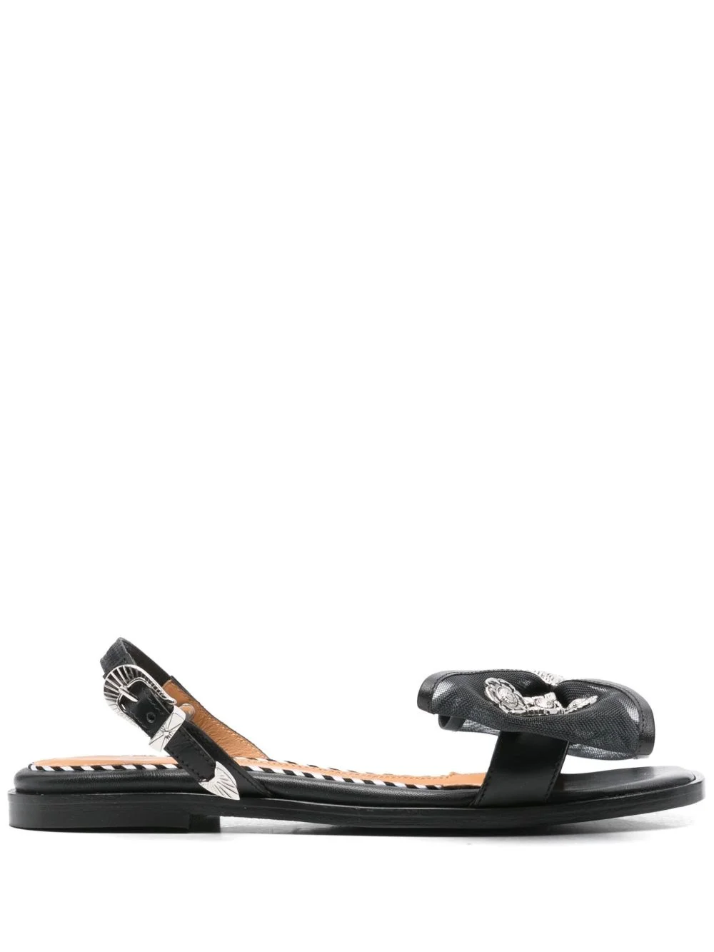 bow-detail sandals - 1