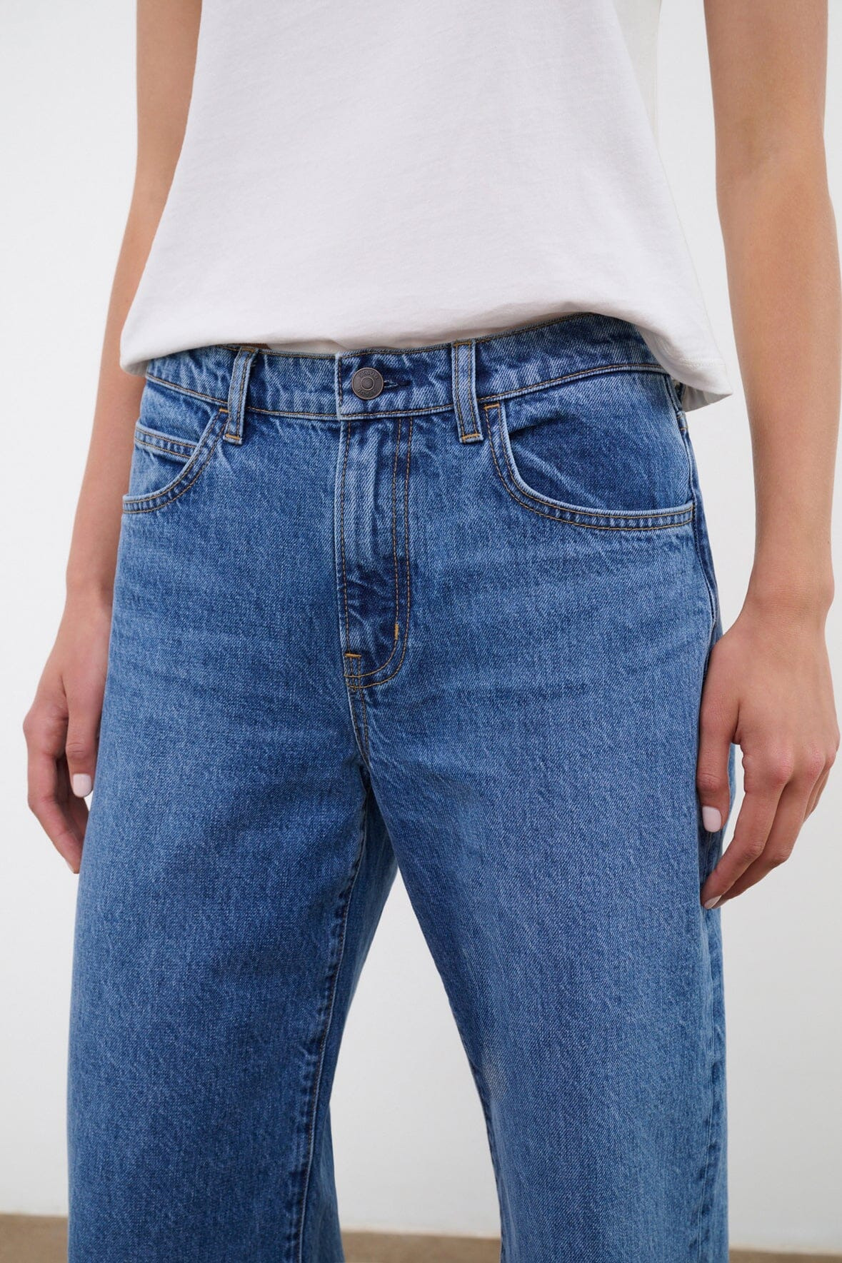 STAUD GUS RELAXED JEAN VINTAGE WASH - 4