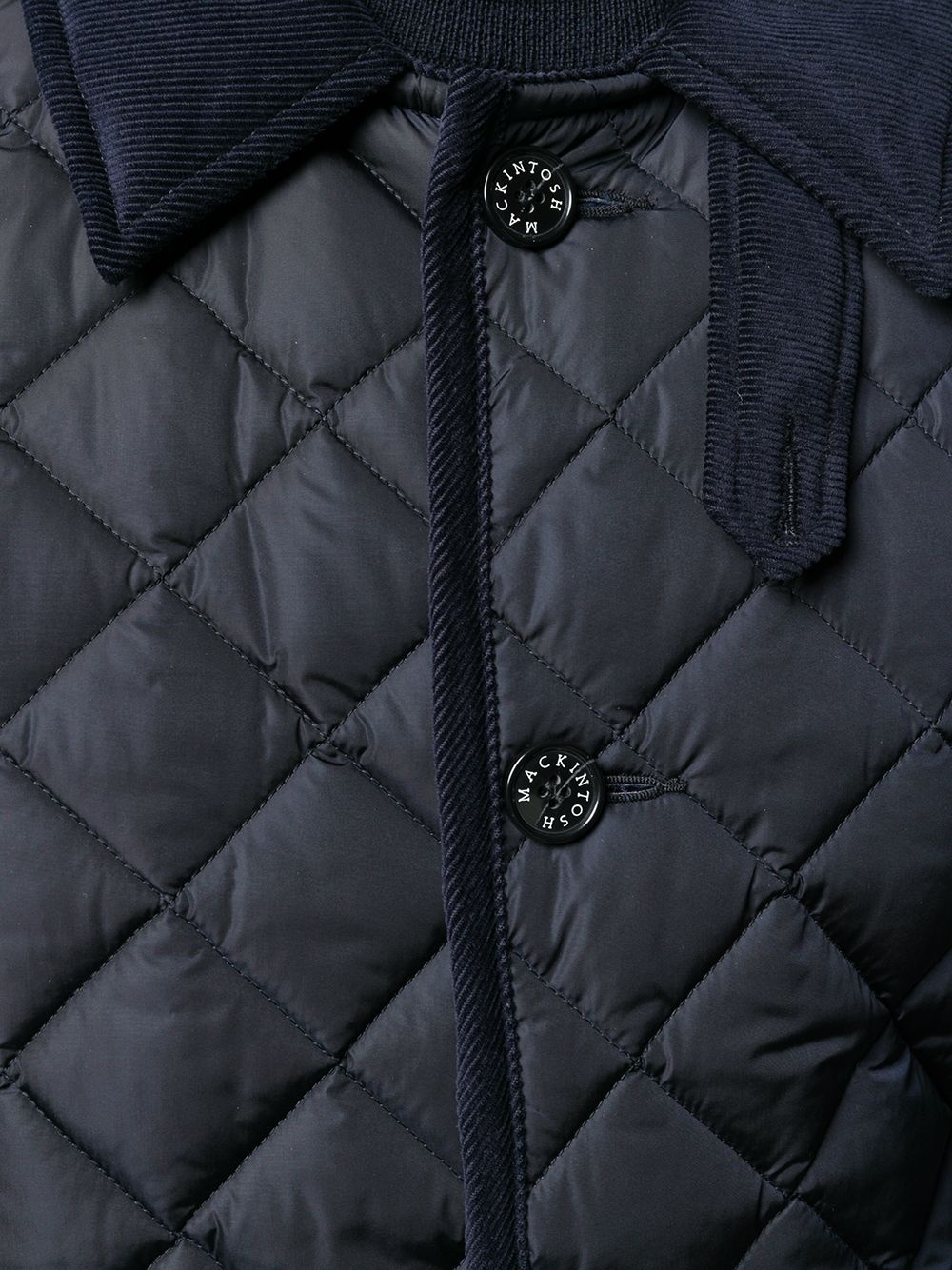 WAVERLY Navy Nylon Quilted Jacket|GQ-1001 - 5