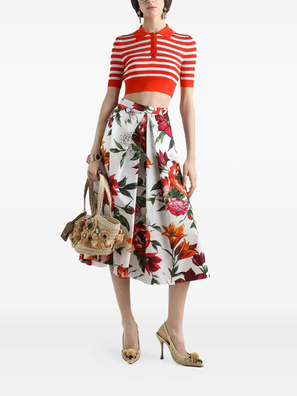 Dolce & Gabbana Women Floral Print Midi Skirt - 2