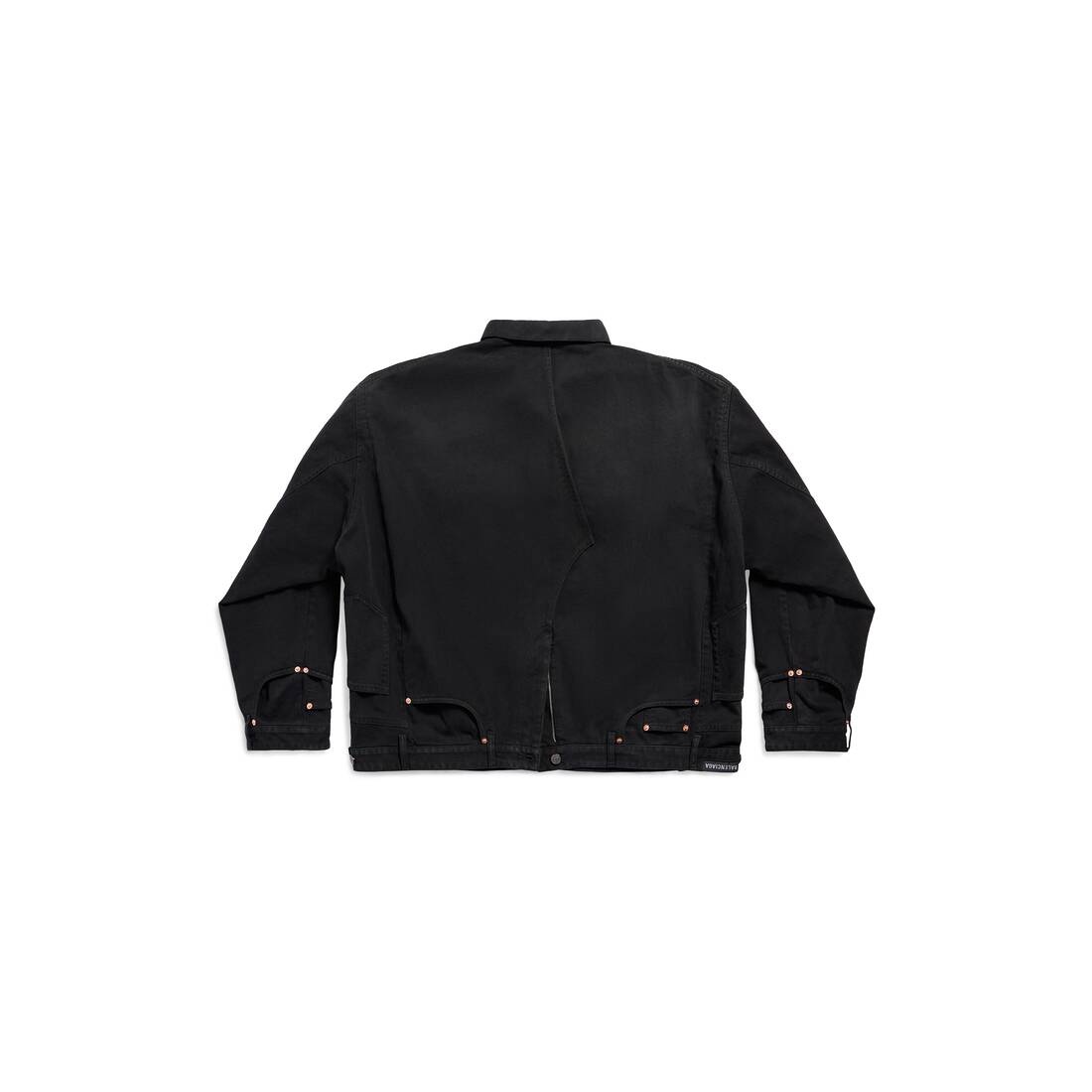 Deconstructed Jacket in Black Faded - 6