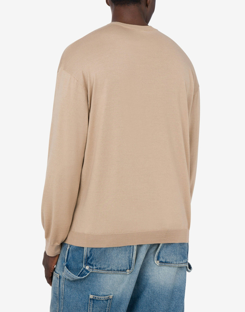 WOOL과 실크 PULLOVER GOLDEN M 3