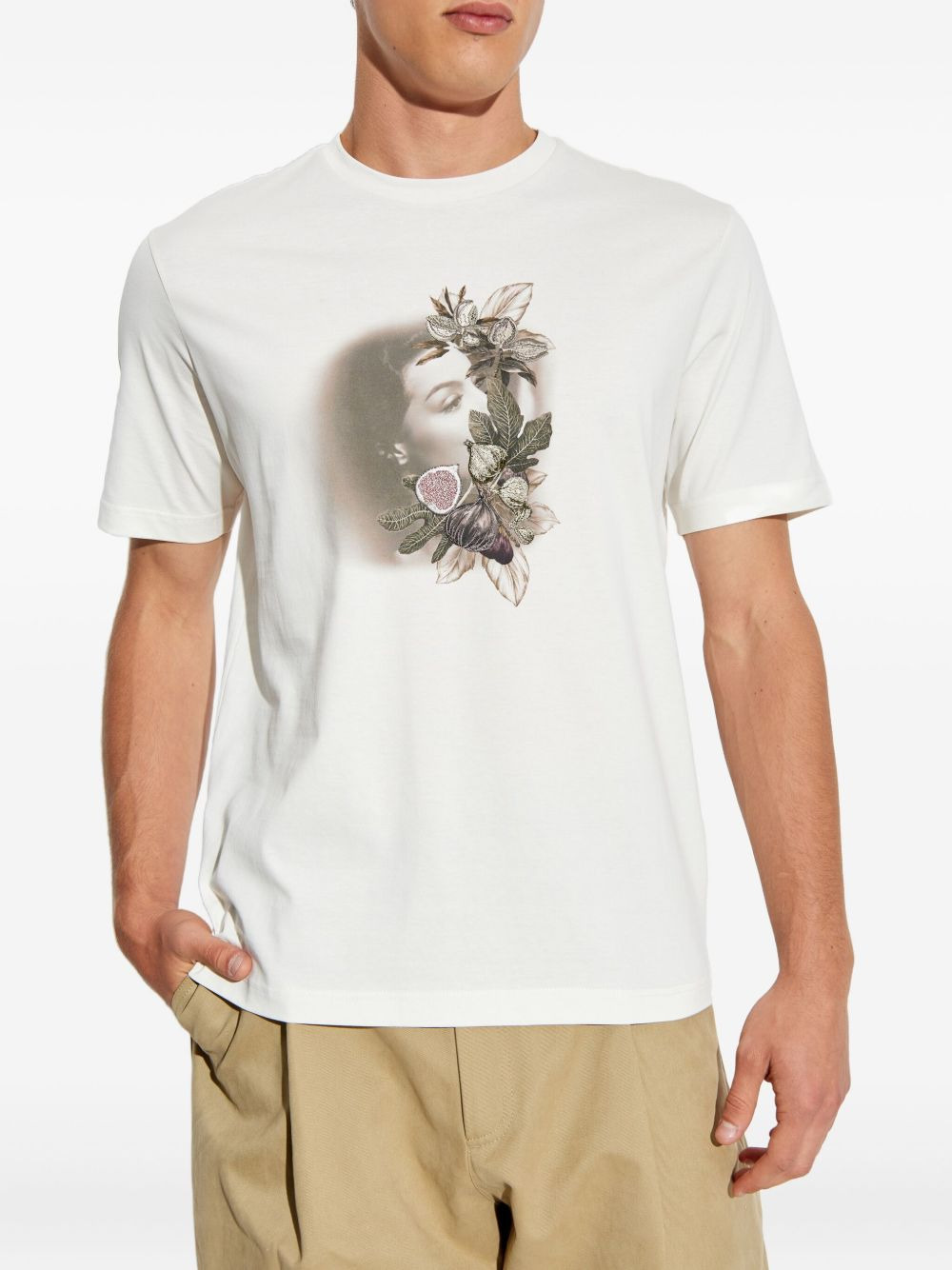 floral-embroidered T-shirt - 3