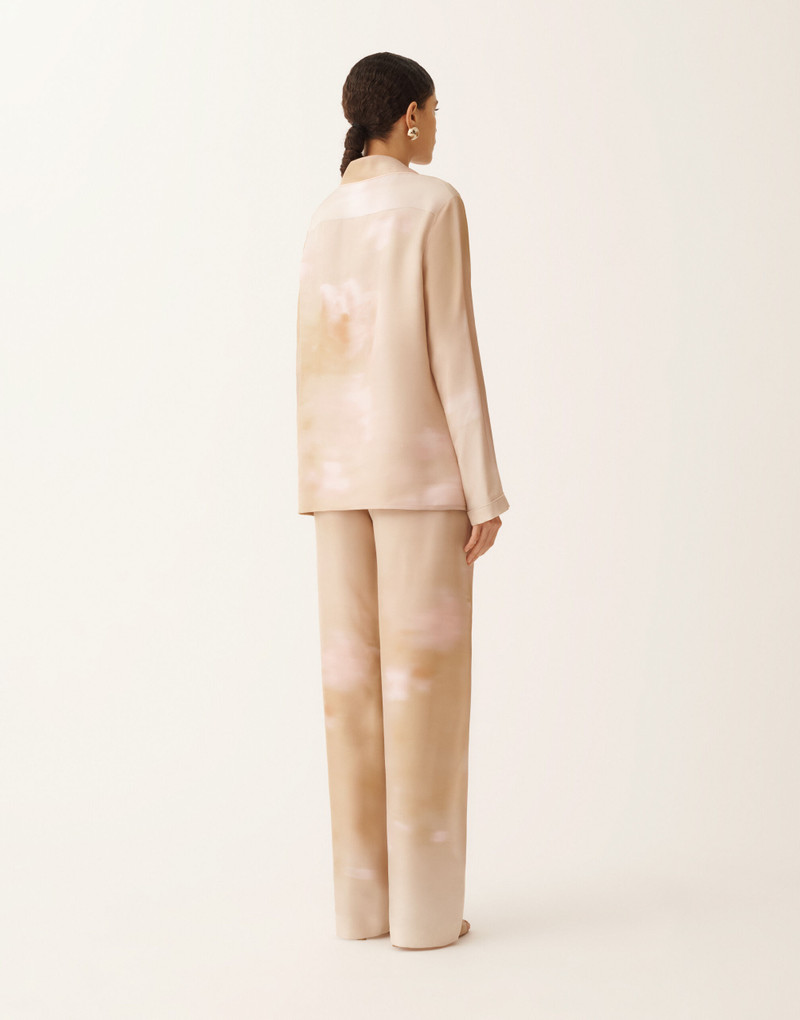 Printed silk twill shirt 4