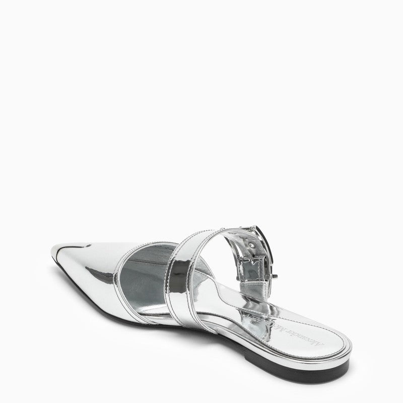 Punk Flat leather mules - 6