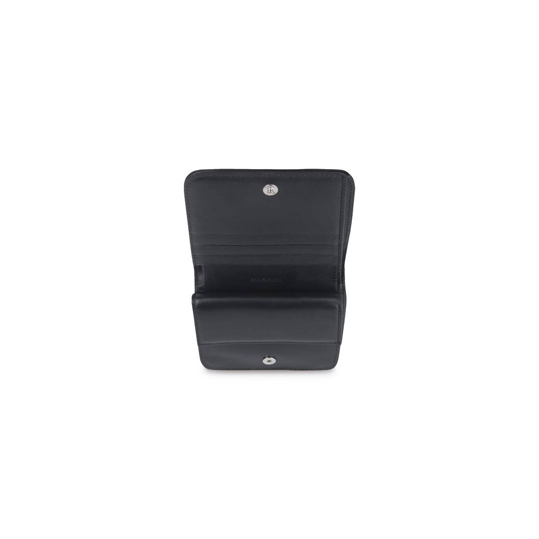 Essential Flap Coin And Card Holder in Black - 3