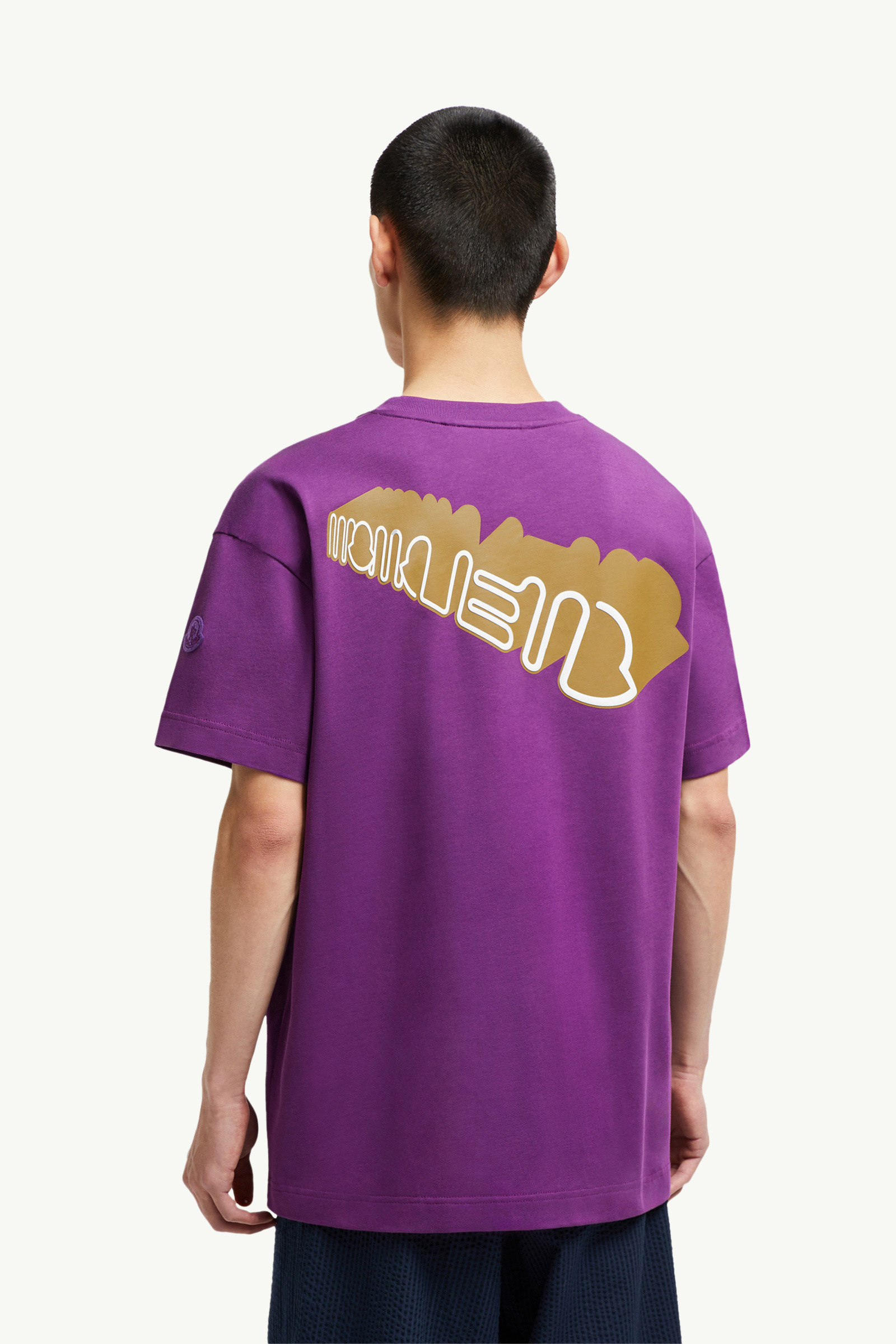 Curved Logo Cotton T-Shirt - 5