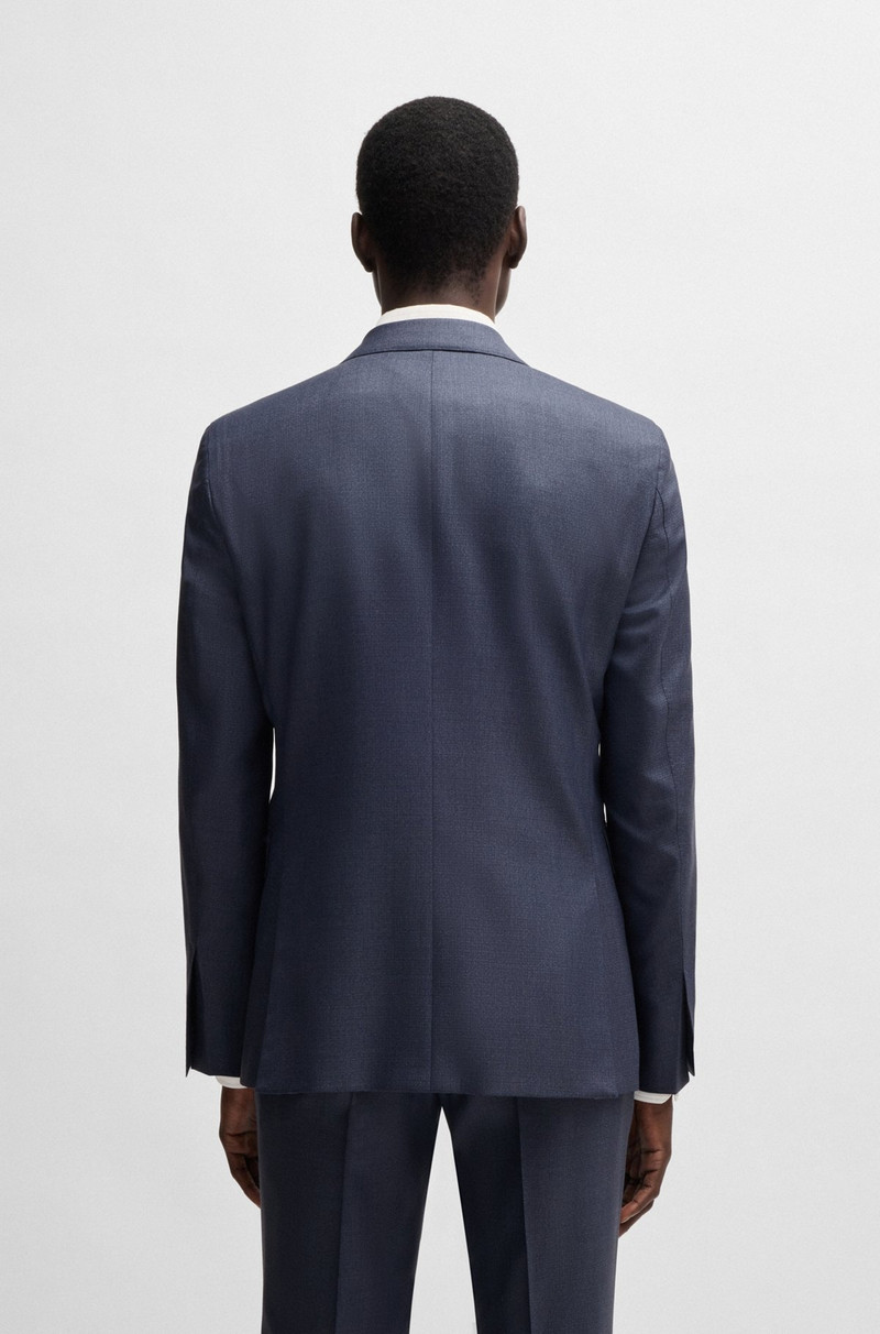 BOSS SLIM-FIT SUIT IN PATTERNED WOOL AND SILK outlook