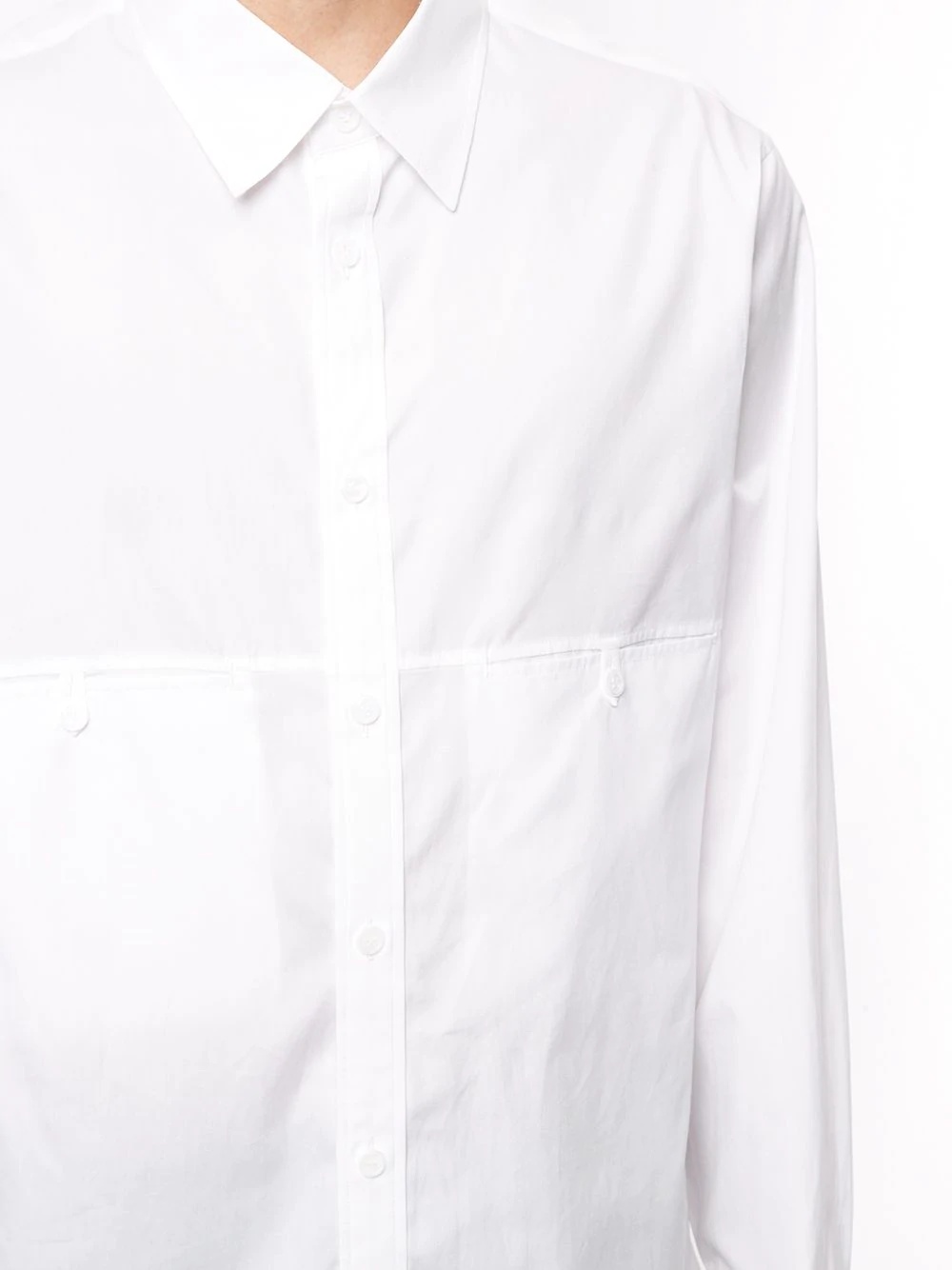 long curved-hem shirt - 5