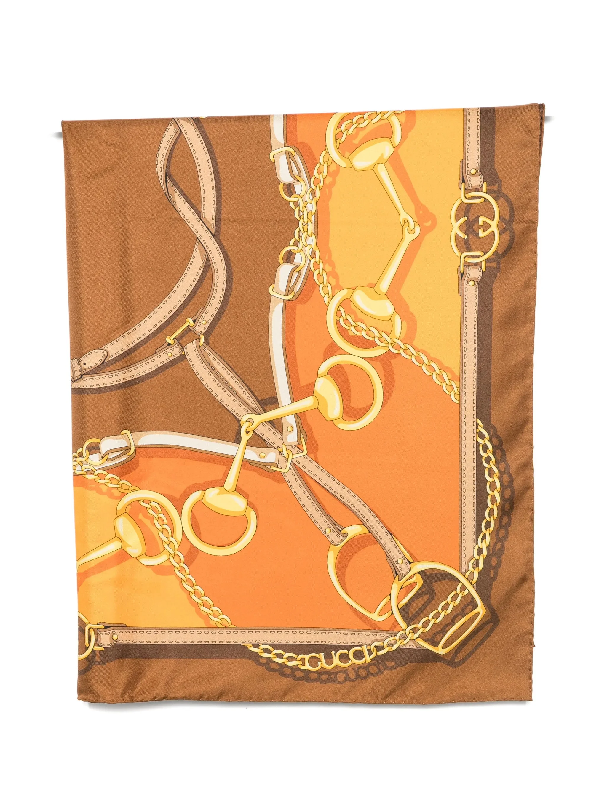 Gucci Horsebit Chain-print Scarf - 1