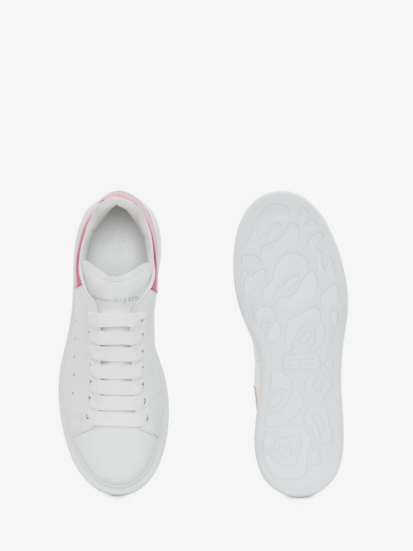 Oversized Sneaker in White/pink - 4