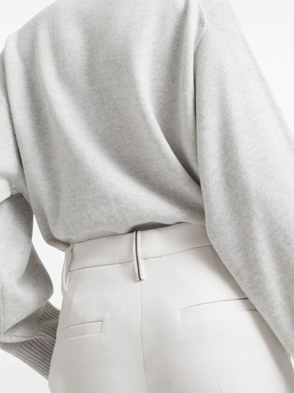 Monili-embellished trousers - 5