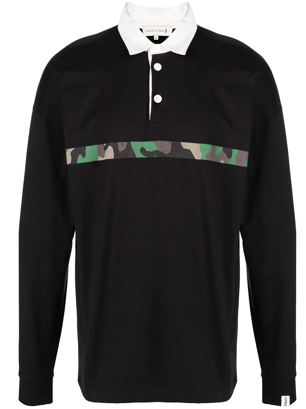 horizontal-stripe rugby sweatshirt - 1