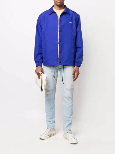 MSGM bleached straight-leg jeans outlook