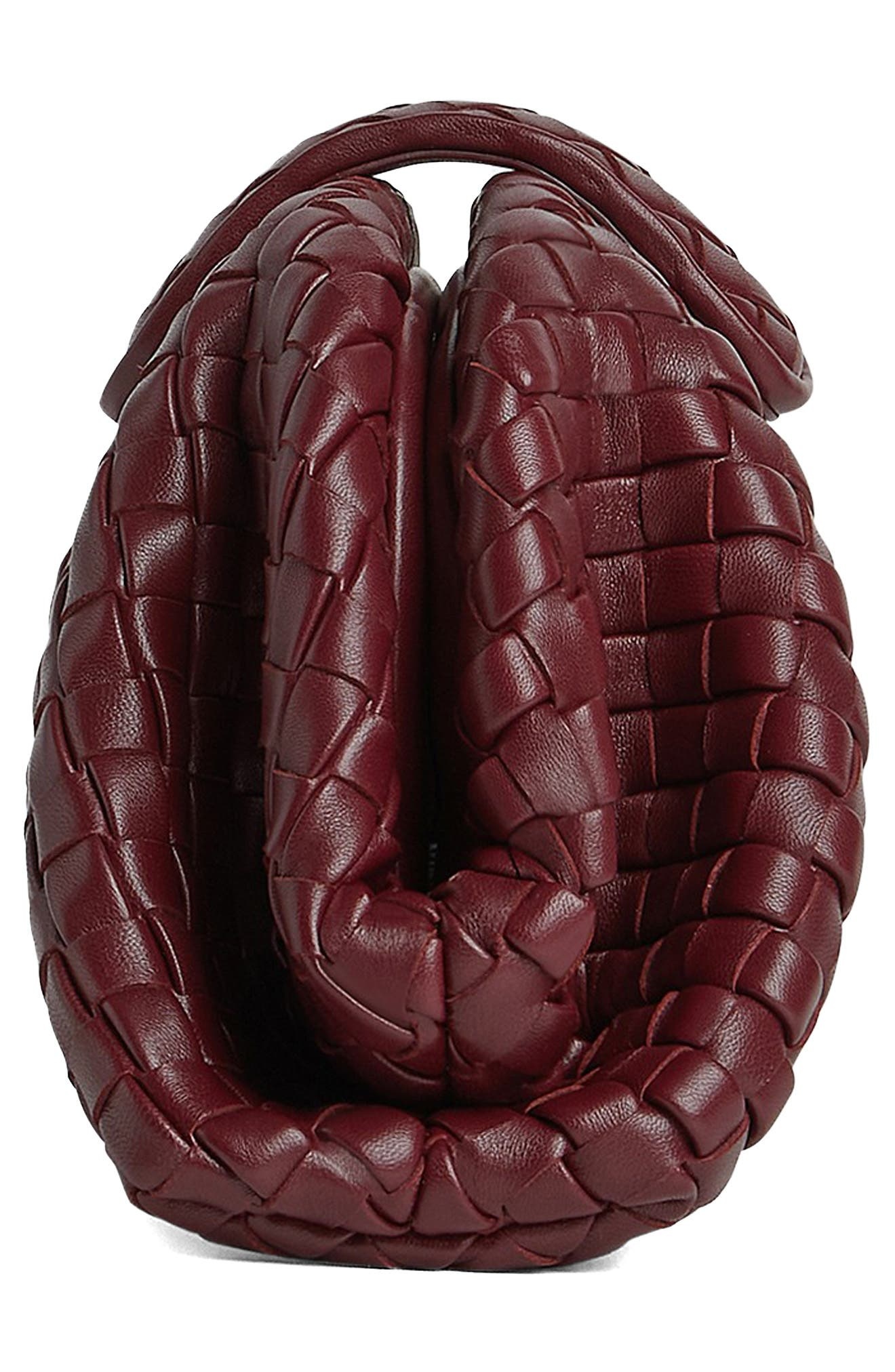 Bottega Veneta Mini Lauren 1980 Intrecciato Leather Clutch in 2250 Barolo-M Brass at Nordstrom - 5