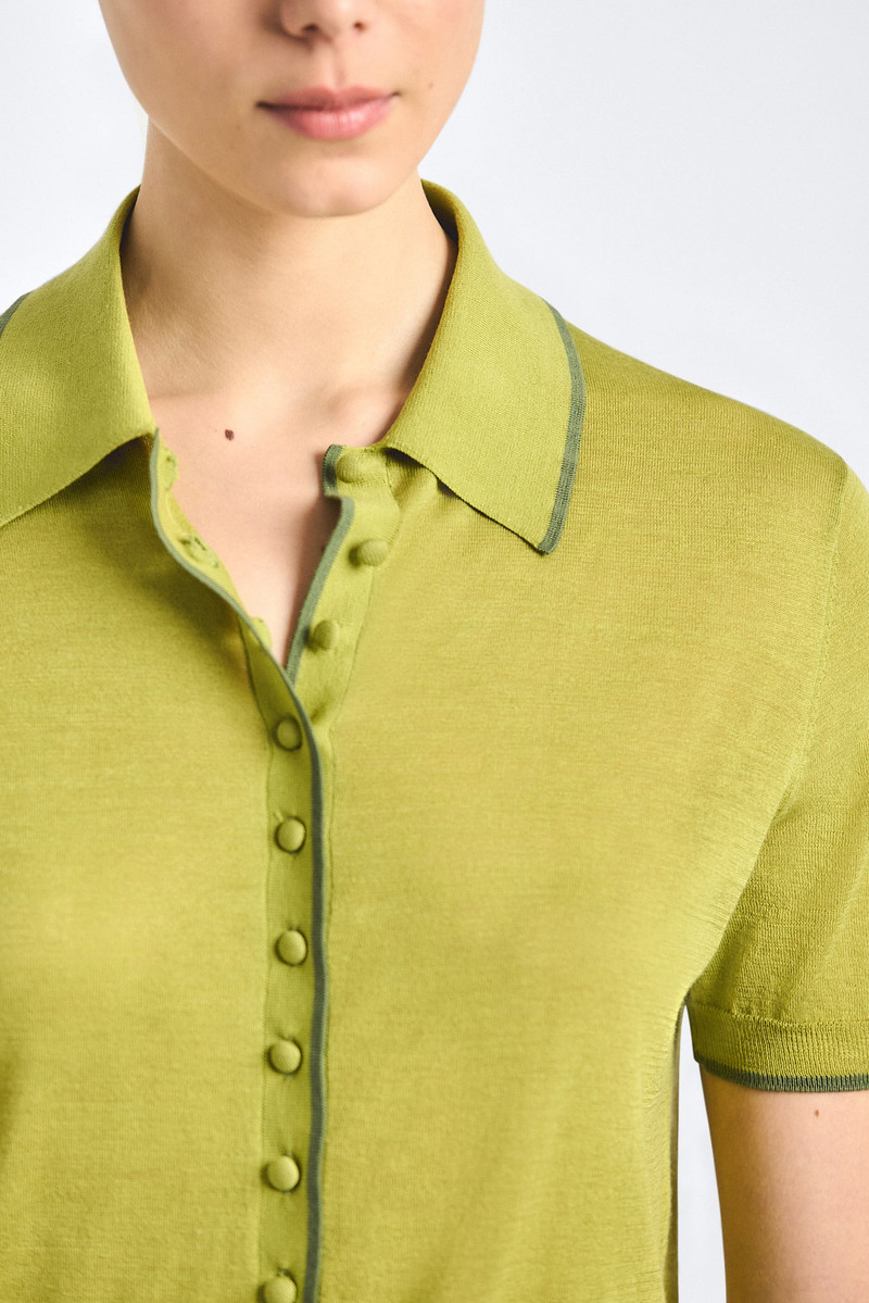 DORELLA SHORT SLEEVE POLO SWEATER 3