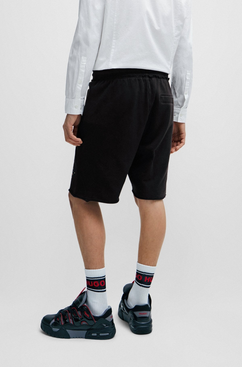 COTTON-TERRY SHORTS WITH STUD-EFFECT ARTWORK 5